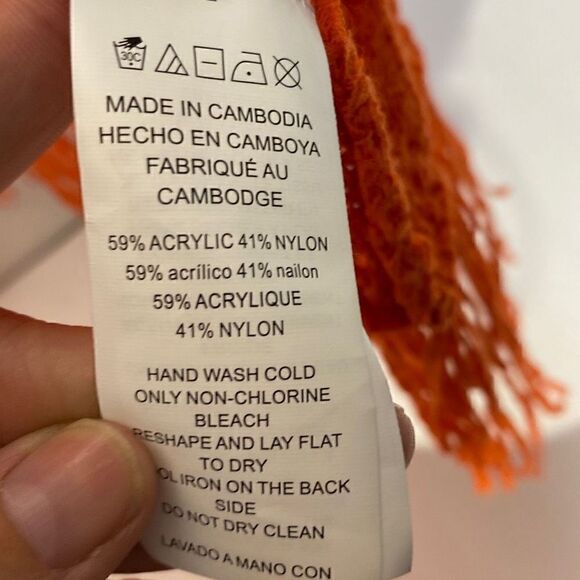 Michael Michael Kors Women's Fringe Hem Open Front Cardigan In Red Size XS - Picture 10 of 11